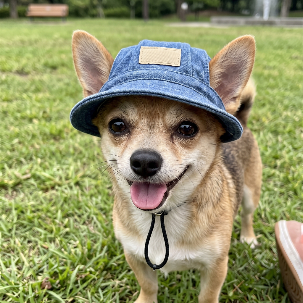 Le chapeau bob en jean Le Petit Aventurier en balade